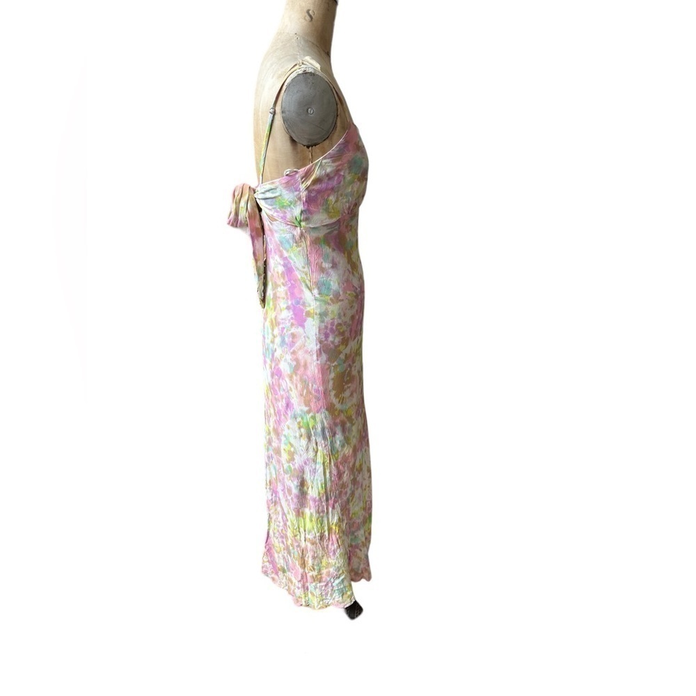 Astr the label charisma tie dye midi dress pink yellow size M - Picture 8 of 11